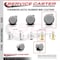 Service Caster 3 Inch MRI Safe Caster with Brake, 10mm Threaded Stem SCC-TS02S75-TPR-GRY-B-M10X22-MRI - alternate 4